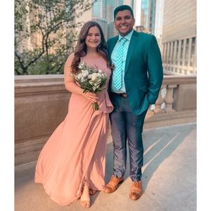 Azazie Cassandra Dress in Dusty Rose